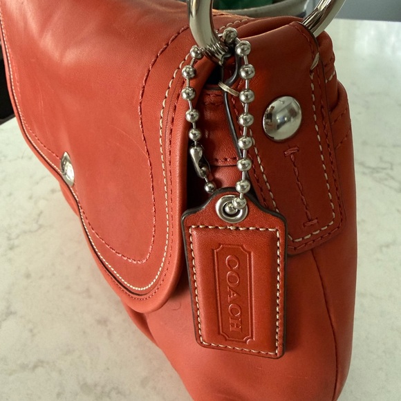 Coach Vibrant Leather Shoulder Bag - Picture 15 of 16